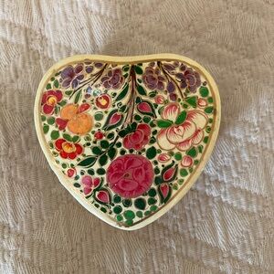 Handcrafted Floral Heart Box